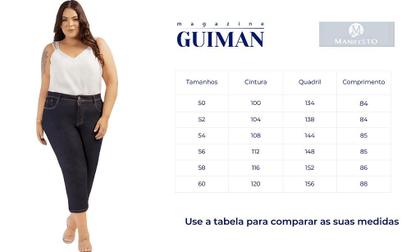 Imagem de Calça Capri Amaciada Jeans Escuro Manifesto - Conforto e Estilo