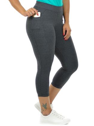 Imagem de Calça capri cotton bolso celular fenomenal