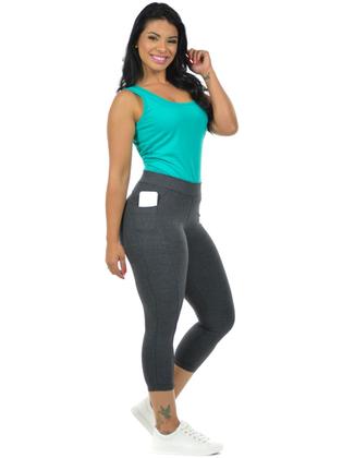 Imagem de Calça capri cotton bolso celular fenomenal