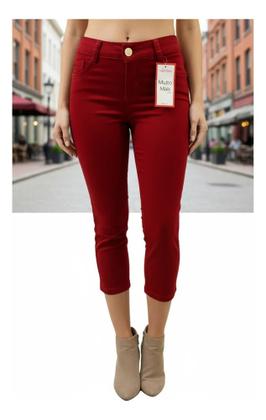 Imagem de Calça Capri Feminina Colorida Muito Mais Jeans