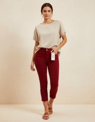 Imagem de Calça Capri Feminina Colorida Muito Mais Jeans