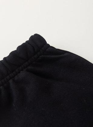 Imagem de Calça Cargo Inverno Menina Preto em Moletom felpado com Bolso