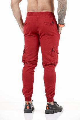 Imagem de Calça cargo jogger masculino sarja e jeans coloridas com elástico pronta entrega top