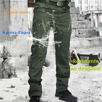 Imagem de Calça Cargo Tática Militar Masculina - Secagem Rápida, Resistente e com Vários Bolsos