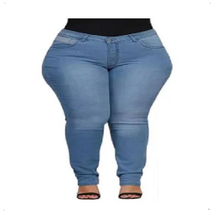 Imagem de Calça Cigarrete Hiper Destroyed Azul Claro Plus Size Shyro's