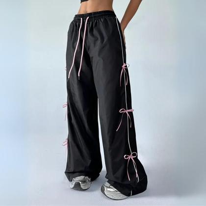 Imagem de Calça com laços e bolsos nas laterais Estilo Coquette