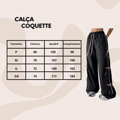 Imagem de Calça com laços e bolsos nas laterais Estilo Coquette
