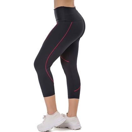 Imagem de Calça Corsário em Poliamida e Elastano com Detalhe Elite