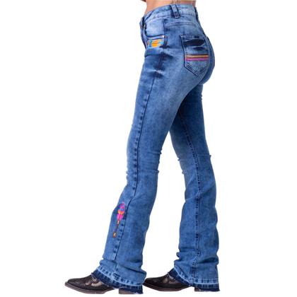 Imagem de Calça Country C/ Bordados e Jeans Reforçado Premium C/ Lycra