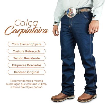 Imagem de Calça Country Cowboy Vaquejada Comitiva Algodão os Boiadeiro