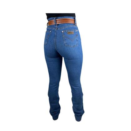 Imagem de Calça Country Feminina Dock's Western Delavê Flare Ref. 2819