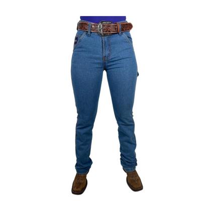 Imagem de Calça Country Feminina jeans Carpinteira Os Boiadeiros Destroyer Flare Ref: 592