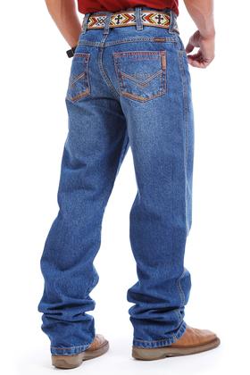 Imagem de Calça Country Masculina Jeans PLUS SIZE Balão Bordado Ocre - Rodeo Farm