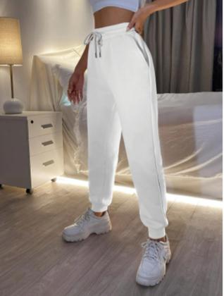 Imagem de Calça De Abrigo Moletom Jogger Flanelada Para Inverno