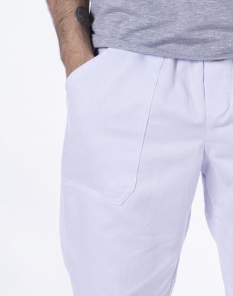 Imagem de Calça de Brim Elástico Total Branca