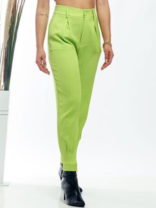 Imagem de Calça de Linho Com Botão Forado L816