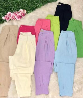 Imagem de Calça de Linho Ziper na Perna L816