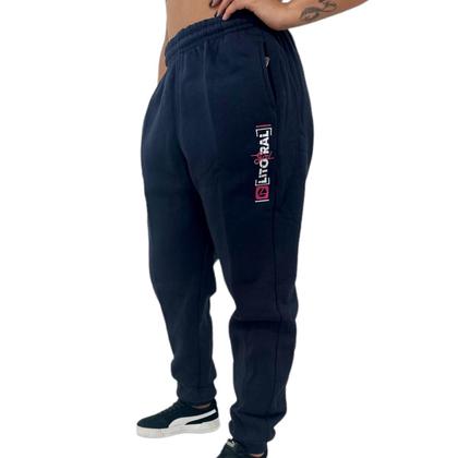 Imagem de Calça De Moletom Feminina Plus Size Flanelada Tamanho Grande