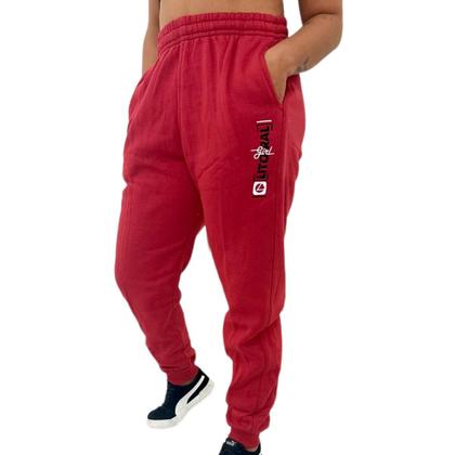 Imagem de Calça De Moletom Feminina Plus Size Flanelada Tamanho Grande