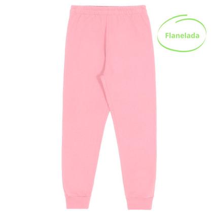 Imagem de Calça de Moletom Infantil Flanelada Jogger com Punho em Algodão Alakazoo