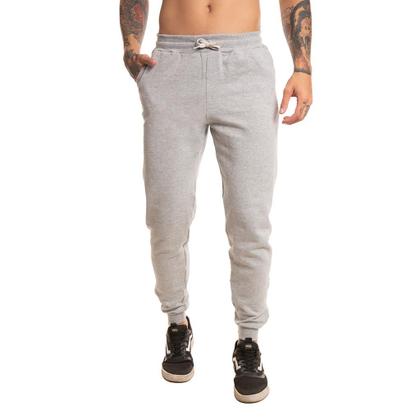 Imagem de Calça De Moletom Masculina Lisa Sem Estampa Com Bolso