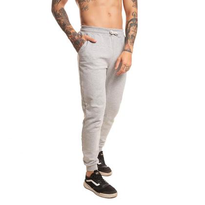 Imagem de Calça De Moletom Masculina Lisa Sem Estampa Com Bolso