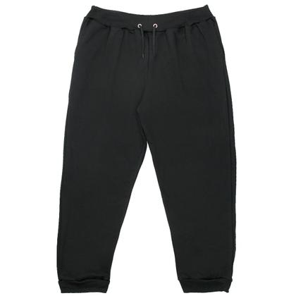 Imagem de Calça De Moletom Plus Size Preto Com Bolso Lateral Treino Quentinha G1 ao G5