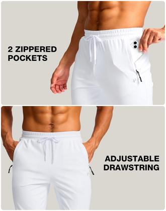 Imagem de Calça de moletom Pudolla Tall Men com costura interna 81/86/91 cm com bolsos com zíper