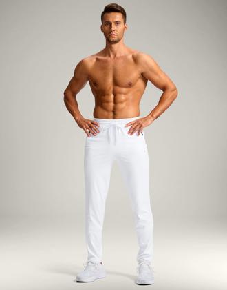 Imagem de Calça de moletom Pudolla Tall Men com costura interna 81/86/91 cm com bolsos com zíper