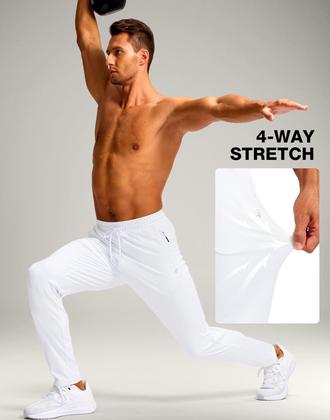 Imagem de Calça de moletom Pudolla Tall Men com costura interna 81/86/91 cm com bolsos com zíper