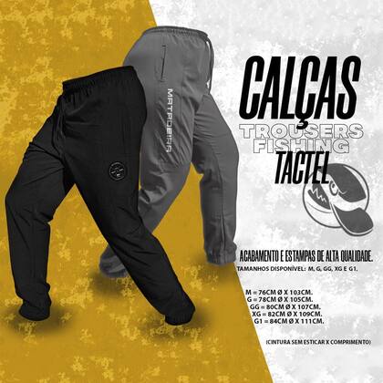 Imagem de Calça de Pesca Cinza Matadeira G Tactel Fishing Confortável Leve Fina Solta Fresca