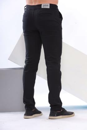 Imagem de Calça De Sarja Reta Skinny Slim Masculina Com Lycra - DIVERSAS CORES