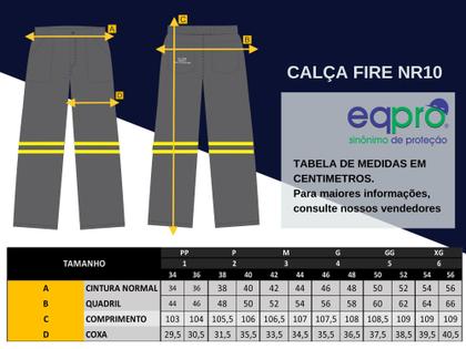 Imagem de Calça de trabalho Eletricista Nr10 cinza risco 2 epi com CA elétrica 