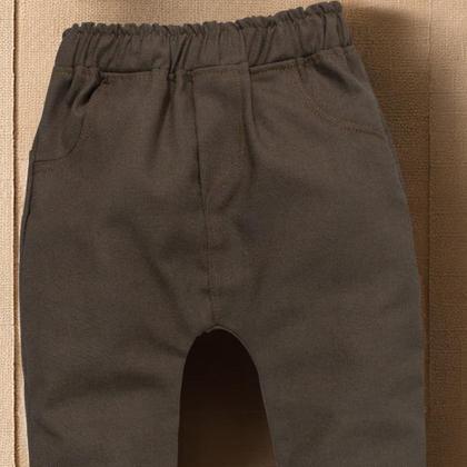 Imagem de Calça Ecolinho: Conforto E Estilo Para Bebês Marrom Barroco