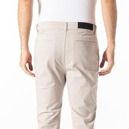 Imagem de Calça Ellus Color Twill Power Slim Masculina Bege