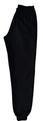 Imagem de Calça em moletom flanelada com 2 bolsos e cordão de ajuste unissex barra com punhos