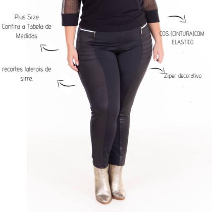 Imagem de Calça Feminina Beatriz Plus Size Montaria com detalhe de Ziper 103809