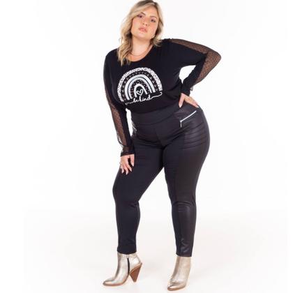 Imagem de Calça Feminina Beatriz Plus Size Montaria com detalhe de Ziper 103809