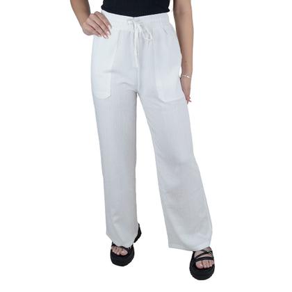 Imagem de Calça Feminina Facinelli By Mooncity Pantalona Branca 290032