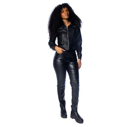 Imagem de Calça Feminina Facinelli Slim material sintético Preto