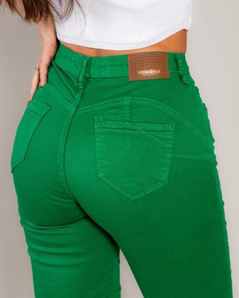 Calça Feminina Intermediaria Basica 22185 Verde - Consciência Imagem de Calça Feminina Intermediaria Basica 22185 Verde