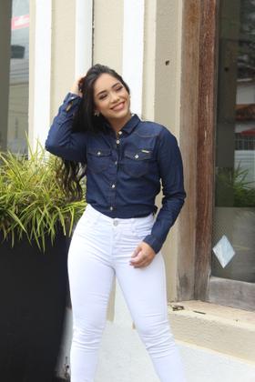Imagem de Calça feminina jeans branca