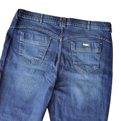 Imagem de Calça Feminina Jeans com Elastano Cigarrete Oversized Destroyed Dirty Plus Size Shyros