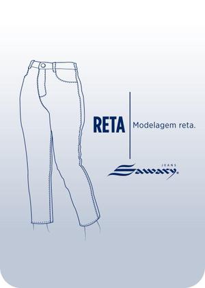 Imagem de Calça Feminina Jeans Petit Sawary Premium Original Cintura Alta Moda 282119 Tamanho:46
