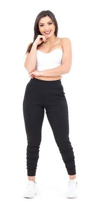 Imagem de Calça Feminina Jogger Listrada Crepe Slim Fit  Hoje