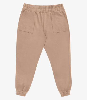 Imagem de Calça Feminina Jogger Piquet Plus Size Secret Glam Marrom