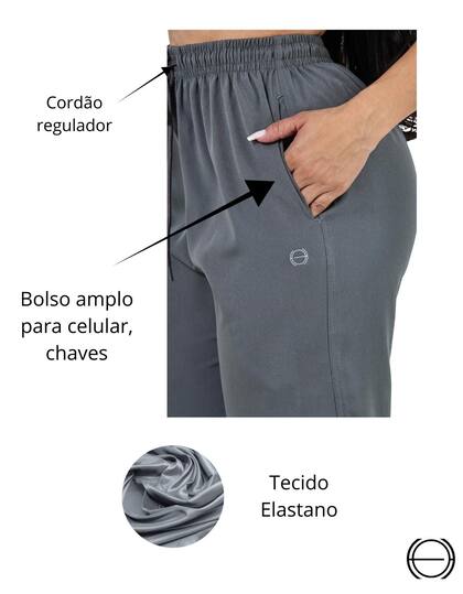 Imagem de Calça Feminina Jogguer Esportiva Táctil e Elastano Seca Fácil, Academia, Dia Dia, Fitness Slim Fit