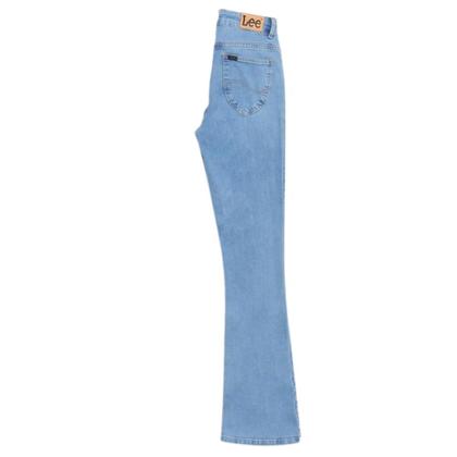 Imagem de Calça Feminina Lee Jeans Azul Claro Com Elastano Boot Cut Flare - Ref.3427L