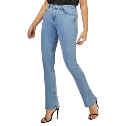 Imagem de Calça Feminina Lee Jeans Azul Claro Com Elastano Boot Cut Flare - Ref.3427L
