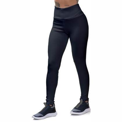 Imagem de Calça Feminina Legging Blusa Cavada Pilates Dry Proteção UV50 Tecido Leve Levanta